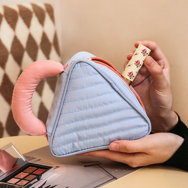 Mini Triangle Makeup Bag