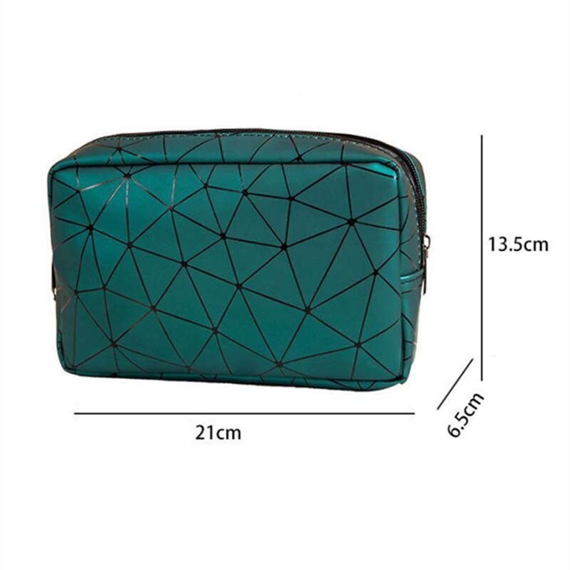 Geometric Line Makeup Bag Waterproof