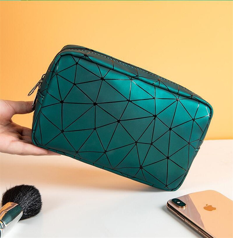 Geometric Line Makeup Bag Waterproof