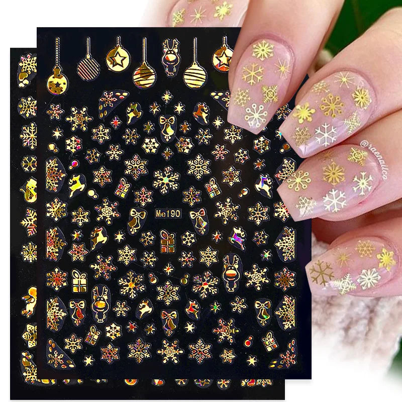 Laser Snowflake 3D Nail Decal