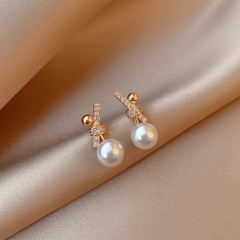 Pearl Stud Earrings