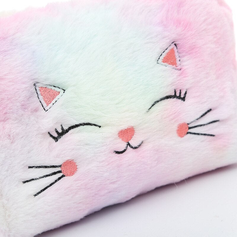 Fur Cat Cosmetic Bag