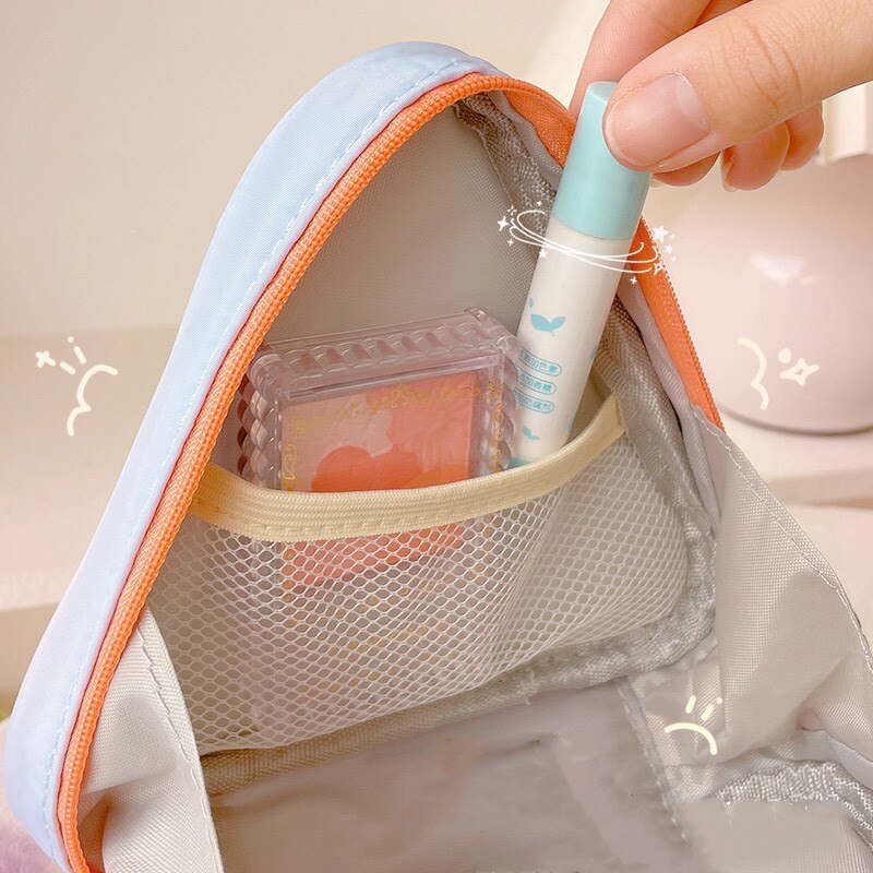 Mini Triangle Makeup Bag