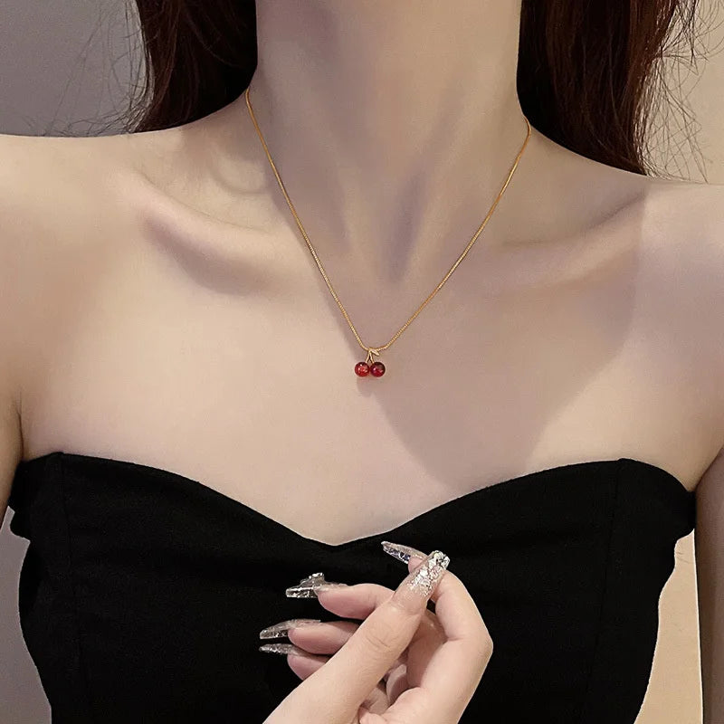 Red Cherry Necklace